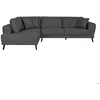 Image de Canapé dangle gauche 4 places INDIA convertible 2 coffres en tissu - Gris foncé - L304 x 212 x 86cm - LOUNGITUDE