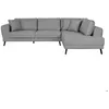 Image de Canapé dangle droit 4 places INDIA convertible 2 coffres en tissu - Gris clair - L304 x 212 x 86cm - LOUNGITUDE