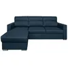 Image de Canapé dangle 4 places KEI réversible convertible en tissu - Bleu pétrole - L242 x P177 x H95cm - LOUNGITUDE