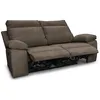 Image de Canapé de relaxation manuel 2 places en tissu HOUDA - Taupe - L173 x 93 x 105cm - LOUNGITUDE