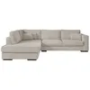 Image de Canapé dangle gauche XXL 6 places BELAMI en tissu - Beige - L303 x 228 x 86cm - LOUNGITUDE