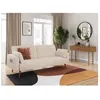 Image de Canapé droit scandinave ELGA convertible 3 places en velours côtelé - Beige - L205 x P85 x H87cm - LOUNGITUDE