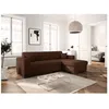 Image de Canapé dangle droit 4 places FUJI XL convertible avec coffre en velours côtelé - Marron - L262 x P157 x H83cm - LOUNGITUDE