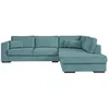 Image de Canapé dangle droit BELAMI XXL 6 places en velours côtelé - Bleu clair - L303 x P228 x H86cm - LOUNGITUDE