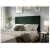 Image de Tête de lit NUMA en velours côtelé - Vert foncé - Largeur 140 cm