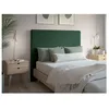 Image de Tête de lit NUMA en tissu bouclette - Vert foncé - Largeur 160 cm
