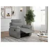Image de Fauteuil de relaxation manuel ROSS en tissu - Gris - L101 x P100 x H102cm - LOUNGITUDE