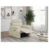 Image de Fauteuil de relaxation électrique ROSS en tissu - Beige - L101 x P100 x H102cm - LOUNGITUDE