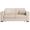 Image de Canapé droit fixe 2 places BELAMI en velours côtelé - Beige - L181 x P93 x H86cm - LOUNGITUDE