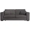 Image de Canapé droit fixe 3 places BELAMI en velours côtelé - Gris foncé - L231 x P93 x H86cm - LOUNGITUDE