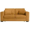 Image de Canapé droit fixe 2 places BELAMI en velours côtelé - Jaune - L181 x P93 x H86cm - LOUNGITUDE