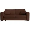 Image de Canapé droit fixe 3 places BELAMI en velours côtelé - Marron - L231 x P93 x H86cm - LOUNGITUDE