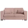 Image de Canapé droit fixe 2 places BELAMI en velours côtelé - Rose - L181 x P93 x H86cm - LOUNGITUDE