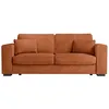 Image de Canapé droit fixe 3 places BELAMI en velours côtelé - Terracotta - L231 x P93 x H86cm - LOUNGITUDE