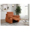 Image de Fauteuil de relaxation manuel ROSS en velours côtelé - Terracotta - L101 x P100 x H102cm - LOUNGITUDE