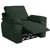 Image de Fauteuil de relaxation manuel ROSS en velours côtelé - Vert foncé - L101 x P100 x H102cm - LOUNGITUDE