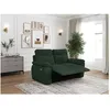 Image de Canapé de relaxation électrique ROSS 2 places en velours côtelé - Vert foncé - L160 x P100 x H102cm - LOUNGITUDE