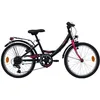 Image de Vélo VTC 20 Fille OLINDA - 6 Vitesses - Freins V-Brake - Equipement City - Noir