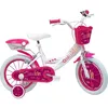 Image de Vélo enfant Fille 14 LOLLI GIRL ( taille 90 cm à 105 cm ) équipé de 2 Freins Coffre arrière Panier avant & Stabilisateurs