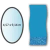 Image de Swimline Liner swirl forme ovale 457x914m pour piscine hors sol - li1530sb
