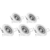 Image de Lot de 5 spots encastrés - XANLITE - LED GU10 - Blanc chaud - 345 Lm - A+