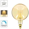 Image de Ampoule LED déco Globe Giant (XXL) au verre ambré culot E27 8W cons. (60W eq.) 800 lumens lumière blanc chaud
