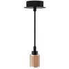 Image de Suspension à douille aluminium de couleur champagne pour ampoule à culot E27 - XANLITE - Vintage - LED - 120 cm