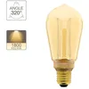 Image de Ampoule LED décorative - XANLITE - Edison - Verre ambre - Effet hologramme - Culot E27