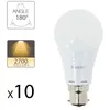Image de Ampoules LED - XANLITE - A60 - Culot B22 - 10W - Blanc Chaud - Pack de 10