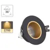 Image de Spot GU10 50W 2700K Rond orientable Noir et or IP20 - SP50RANO - Xanlite