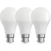 Image de Lot de 3 Ampoules SMD LED A60 Opaques culot B22 806 lumens conso. 88W éq. 60W Blanc chaud