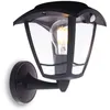 Image de Applique murale solaire rétro LED IP44 400 lumens détecteur de mouvement avec ampoule Noir