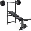Image de Banc de musculation avec barre + poids 20 Kg inclus - OFitness - Idéal pour une activité physique à la maison