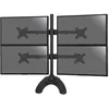 Image de SUPPORTS DE BUREAU SUR PIED - KIMEX - Support de bureau pour 4 écrans moniteurs PC 13-24 - 015-1256 - Noir