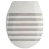 Image de Abattant wc Thermo Dur SEAUVILLE Gris & Blanc - Charnières PS MSV