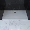 Image de RECEVEUR DE DOUCHE A POSER EXTRA-PLAT EN ACRYLIQUE BLANC RECTANGLE - 140x90cm - BAC DE DOUCHE