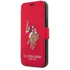 Image de Étui à rabat - U.S. POLO ASSN. - iPhone 12 - Broderie logo - Rouge - Plastique durable