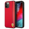 Image de Coque rigide - FERRARI - FESAXHCP12LRE - iPhone 12 Pro Max 67 pouces - Carbon Stripe - Rouge