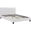 Image de Lit double en pvc Julia - 160 x 200 cm - Blanc