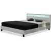 Image de Lit LED Maria - 160 x 200 cm - Blanc
