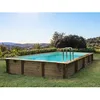 Image de Piscine bois en kit rectangle Kolanta - 10.20 x 5.20 x 1.44 m