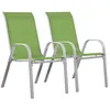 Image de Fauteuil jardin Textilène Cordoba - Phoenix - Vert - Lot de 2