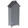 Image de Armoire de jardin Cabanon - 77 x 54.5 x 179 cm - Anthracite