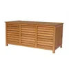 Image de Coffre de jardin en bois Macao - 130 x 64 x 60 cm - Marron