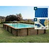 Image de Piscine bois en kit rectangle Tampa 145 - 7.20 x 4.20 x 1.44 m - Bâche à bulles 400 µ - Bâche hiver 280 g/m²
