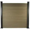 Image de Kit Clôture 8 x 1.6m composite - Kit de fixation offert - Marron