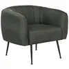 Image de Fauteuil en tissu Diana - 1 place - Gris foncé