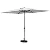 Image de Parasol rectangulaire inclinable Sol 2 - 2 x 3 m - Gris