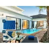 Image de Piscine bois rectangle Aruba 120 - 5.00 x 3.00 x 1.24 m + Bâche à bulles 180 µ - Bâche hiver 280 g/m²