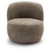 Image de Mo - Fauteuil rond en tissu bouclette - Taupe